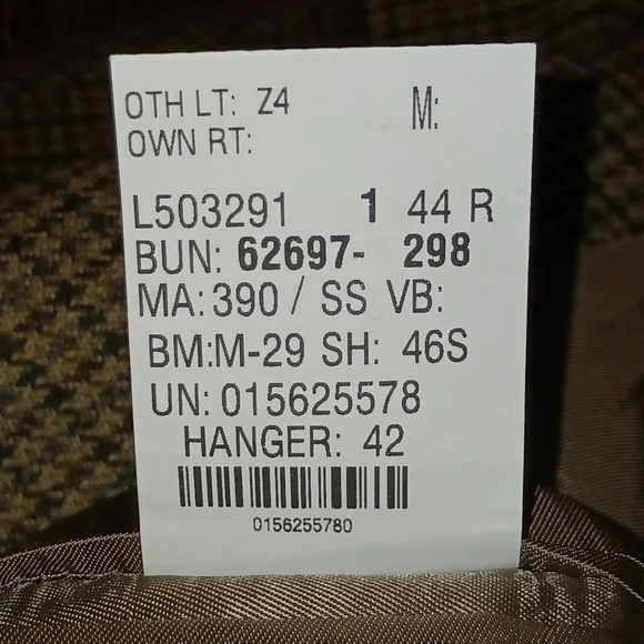 RALPH LAUREN GREEN LABEL 3 Button Long Sleeve Pure New Wool Blazer Men's Sz 44R - Picture 10 of 14